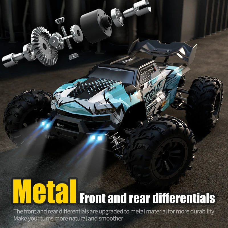 ZWN 1:16 70KM/H Or 50KM/H 4WD RC Car With LED Remote Control Cars High Speed Drift Monster Truck for Kids vs Wltoys 144001 Toys