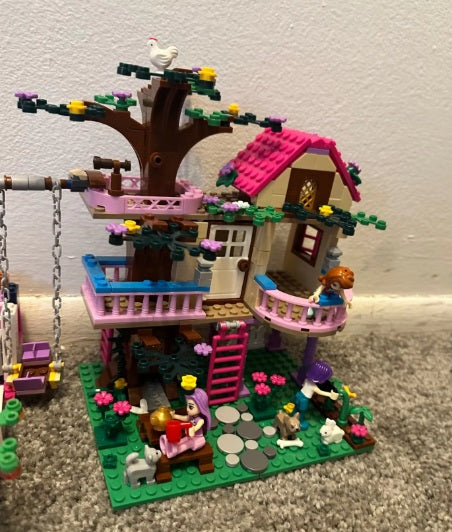 Girls Friendship Tree House Villa Castle Building Blocks